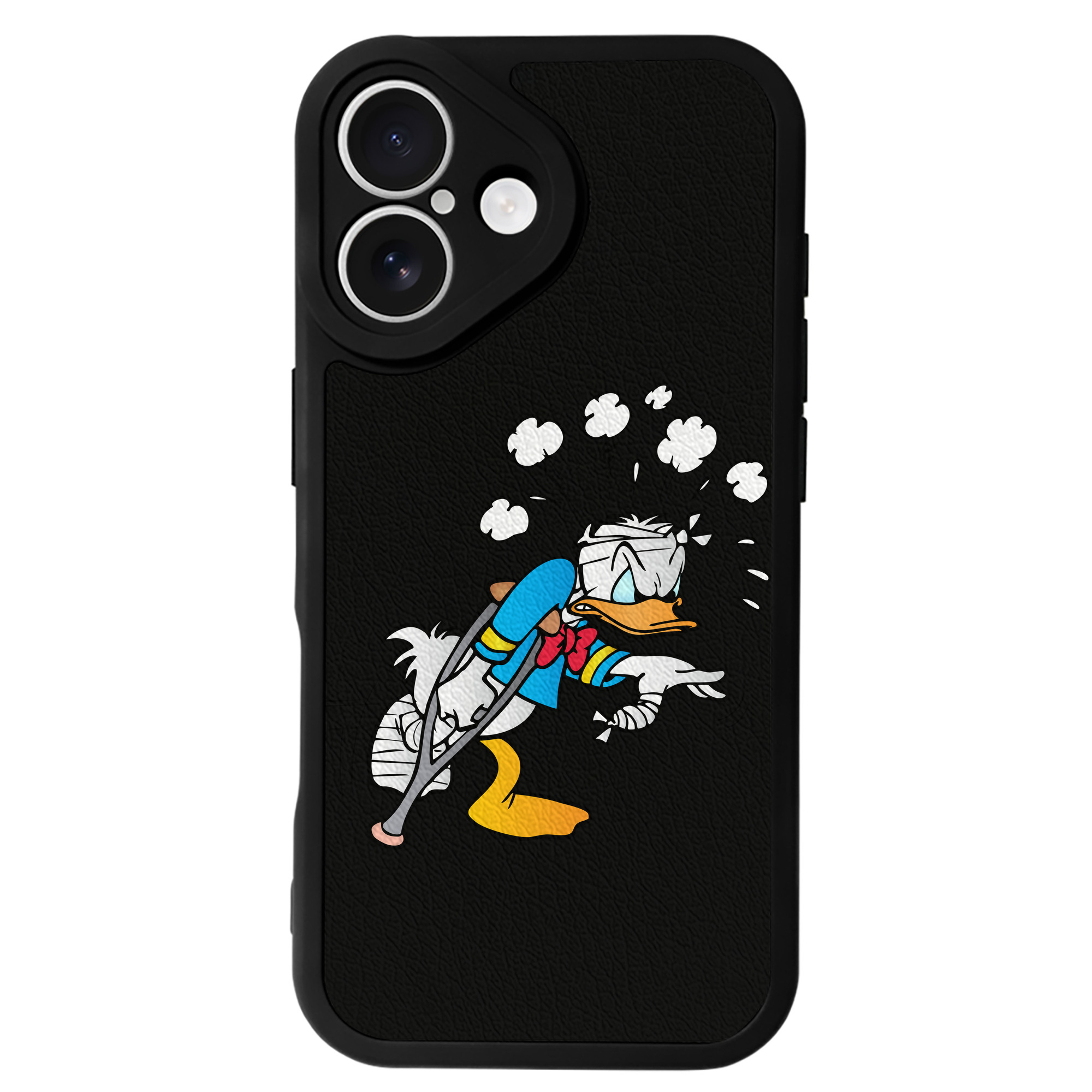 （画像用） ミッキーマウス Mickey Mouse 【iPhone 16シリーズ対応】シリコンスマホケース（レザー調） 材質：シリコン